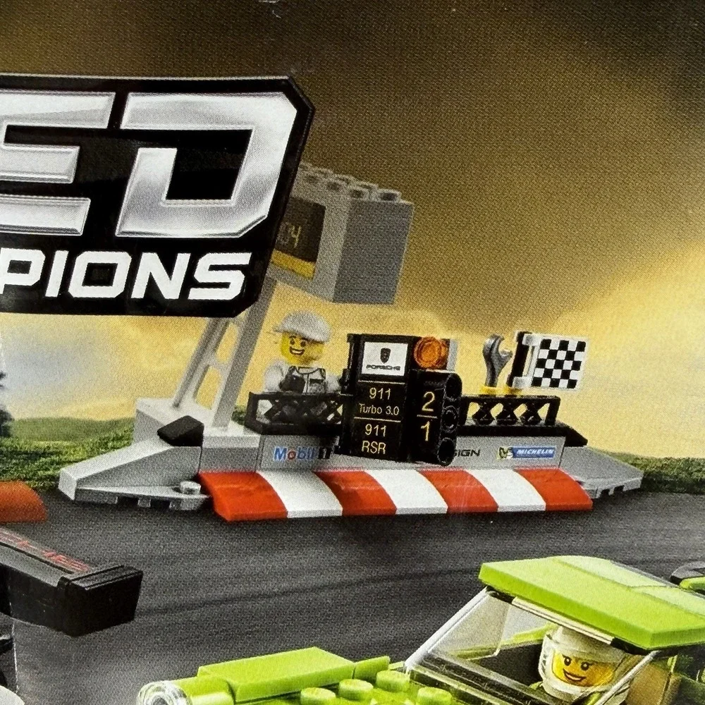 LEGO SPEED CHAMPIONS Porsche 911 75888 Complete Green 911 Porsche *read Descrip